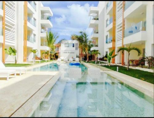 Modern furnished apartment for sale or rent in El Cortecito, Bávaro. 