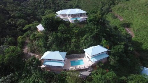 Luxury short stay concept hotel with three built villas for sale in Las Terrenas